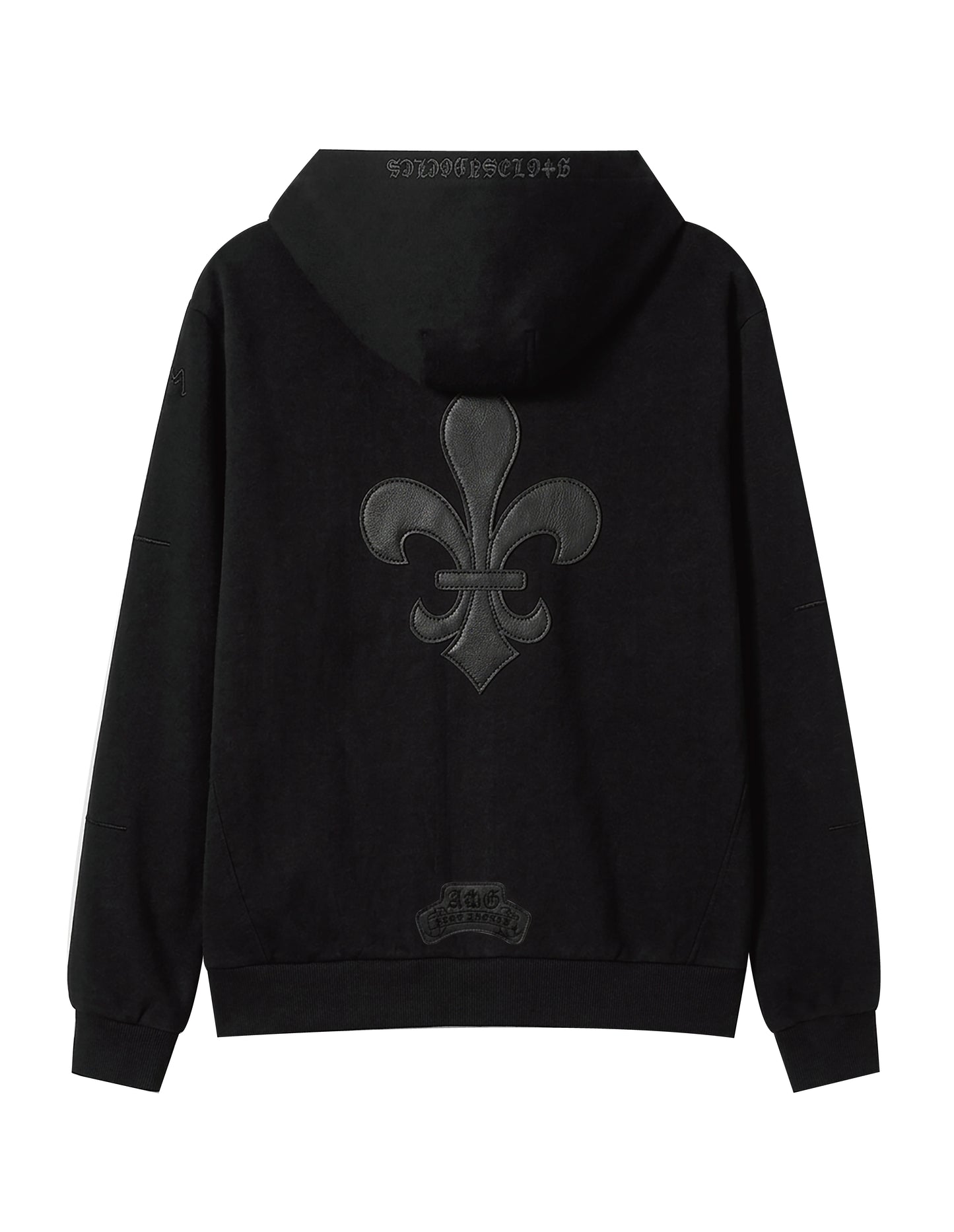 A&G【受注】SS SILK COTTON BLEND HOODIE BLACK/FDL(LIMITD)