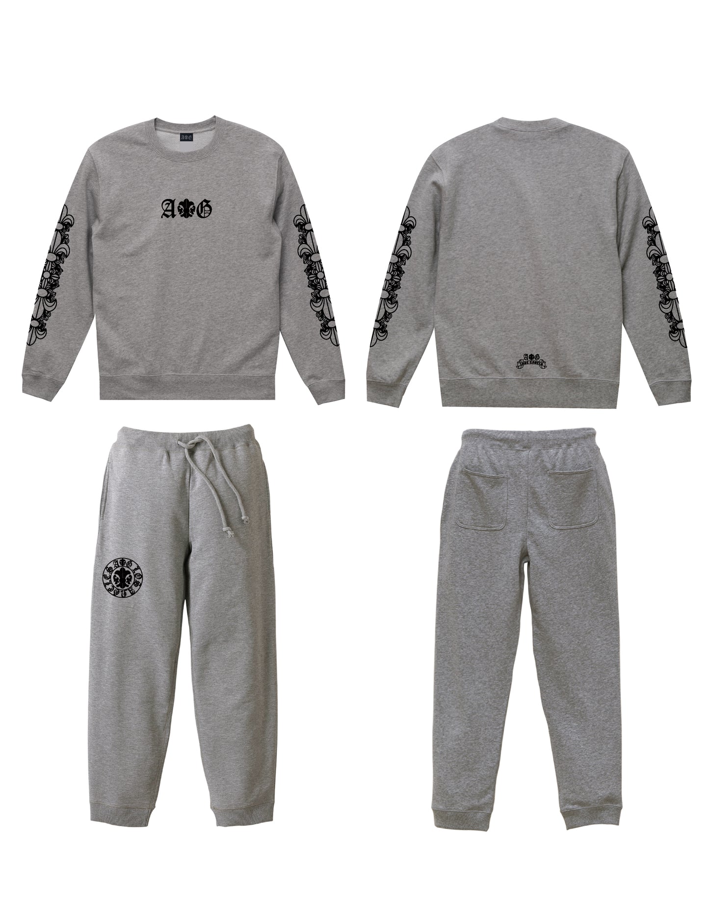 A&G 【受注先行予約セット特別割引34%オフ対象】SWEAT CREW NECK+PANTS SETUP