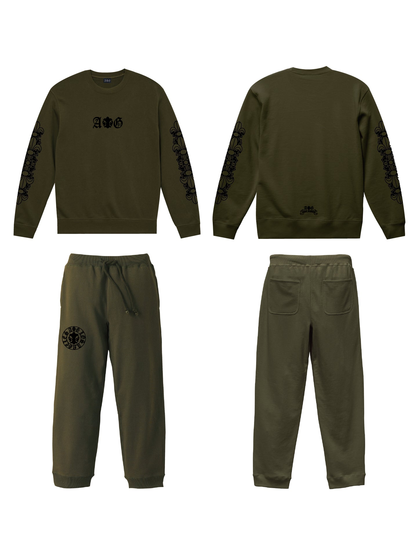 A&G 【受注先行予約セット特別割引34%オフ対象】SWEAT CREW NECK+PANTS SETUP