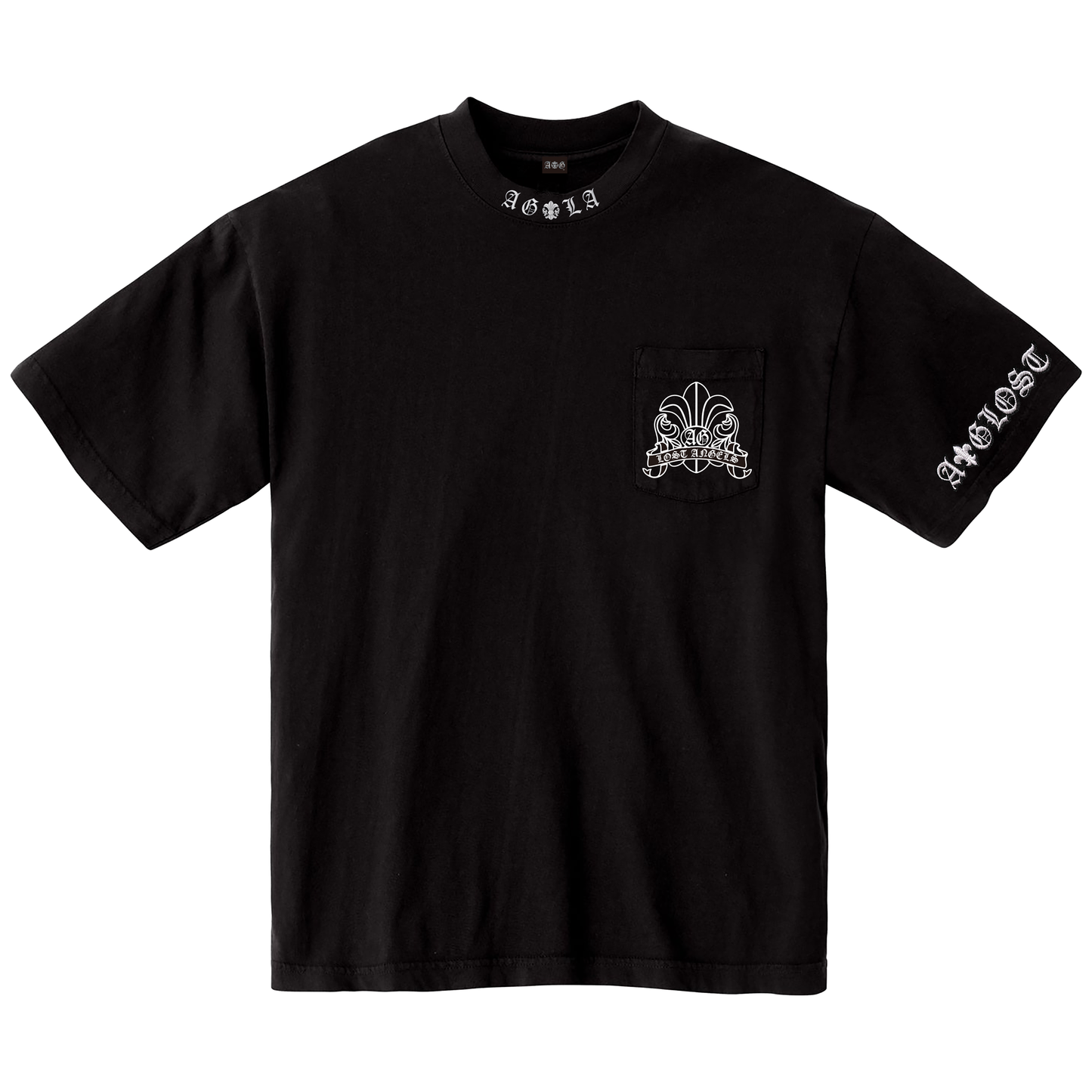 A&G【受注】A&G LOST ANGELES  POCKET TEE/BK