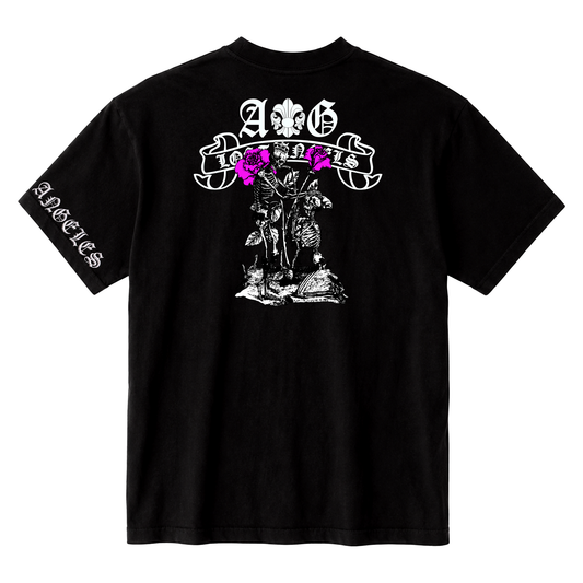 A&G【受注】A&G TWO SKELETON  POCKET TEE/BK