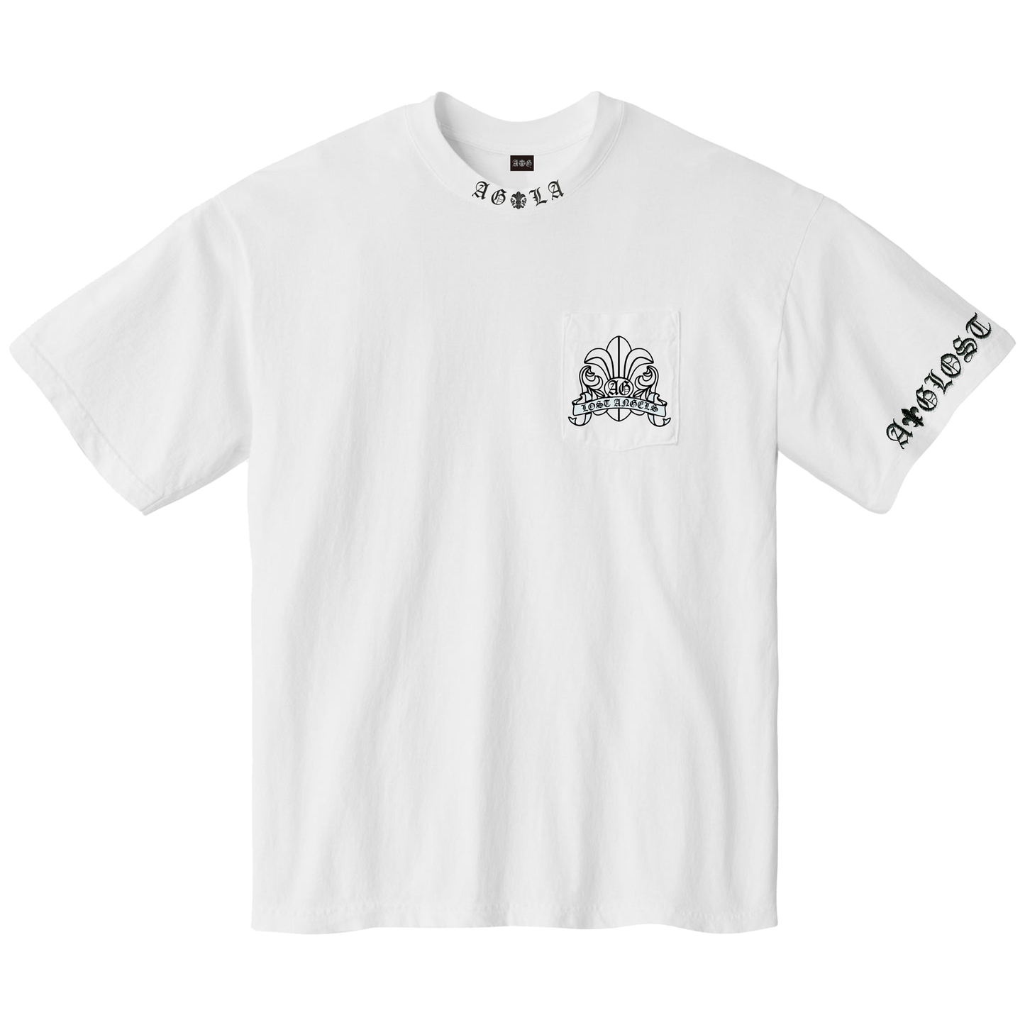 A&G【受注】A&G TWO SKELETON  POCKET TEE/WH