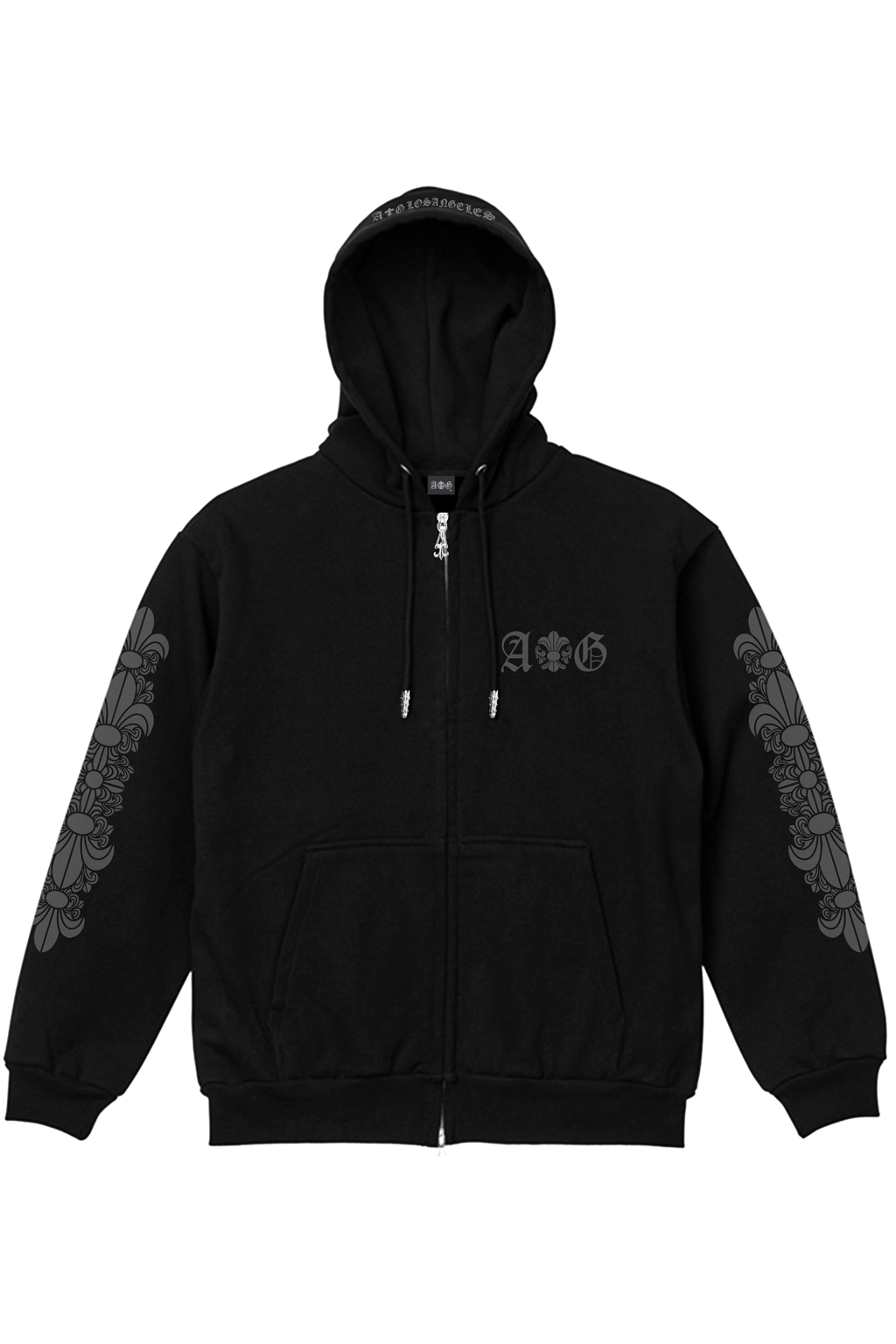A&G【受注割引30%オフ対象】15oz A&G SILVER925ZIP UP Hoodie(GL)
