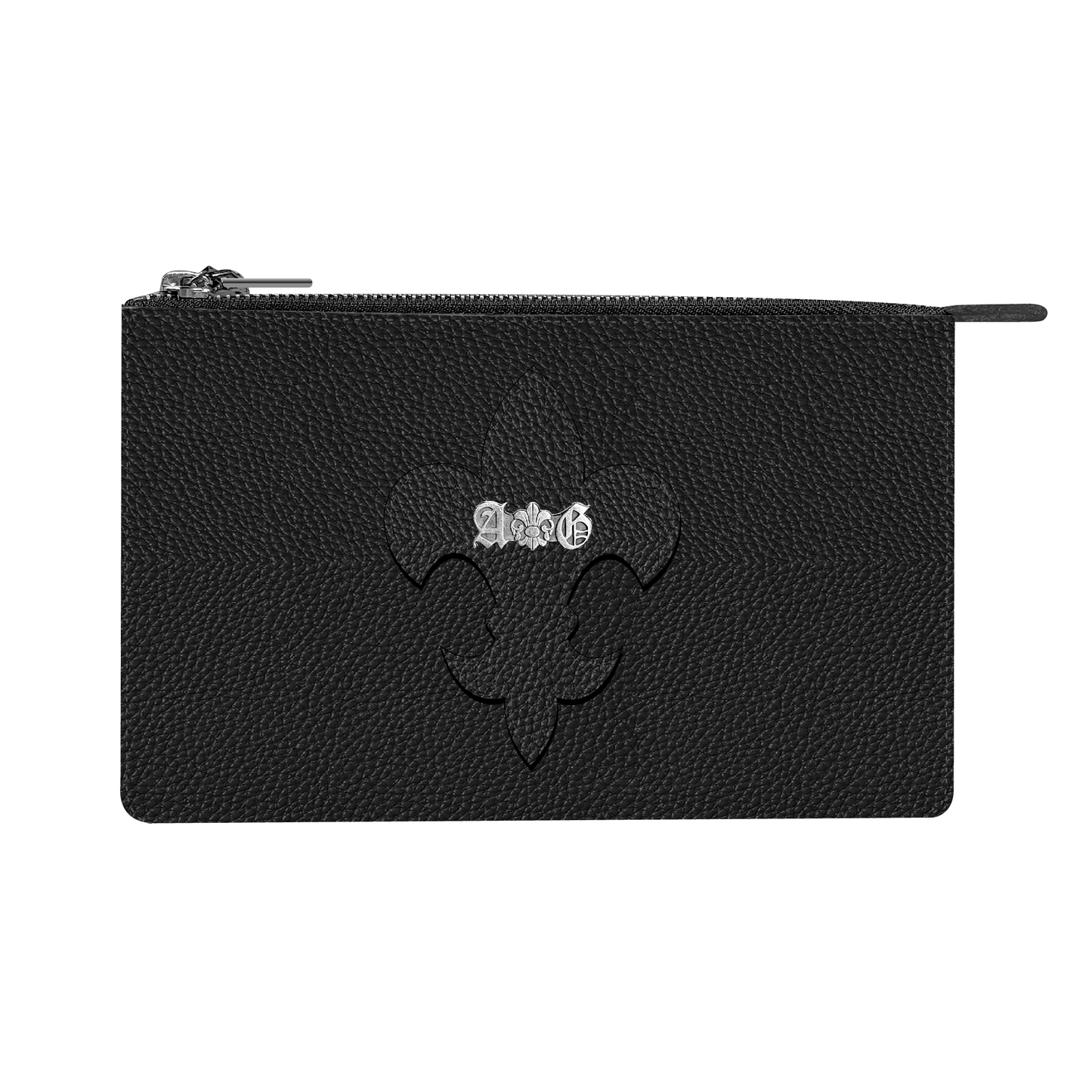 COLOR LEATHER POUCH BLACK