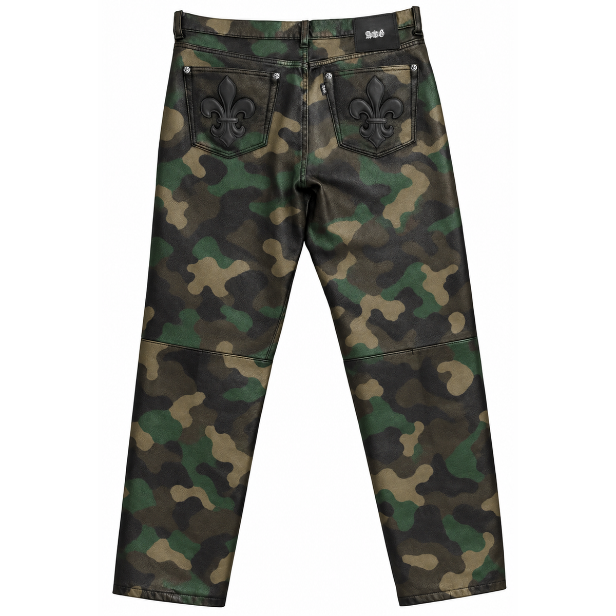 A&G 【受注】FDL STRAIGHT LEATHER PANTS/CAMO