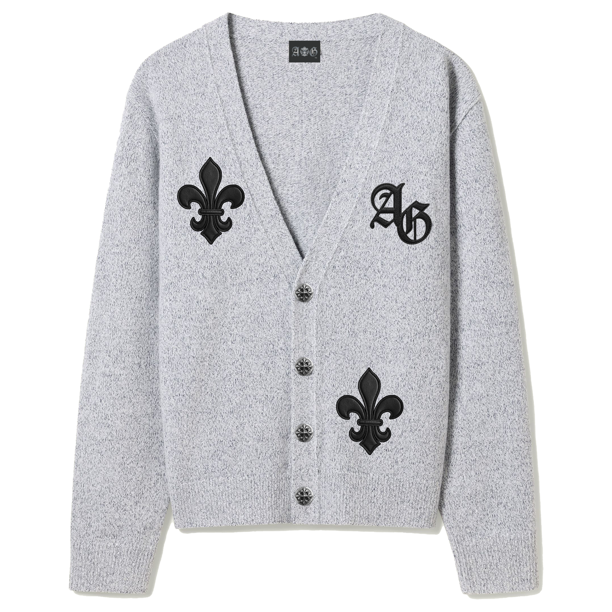 A&G【受注】SILK&WOOL CARDIGAN FDL/GRAY