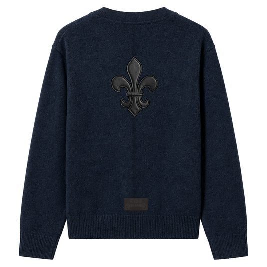 A&G【受注】SILK&WOOL CARDIGAN FDL/NAVY