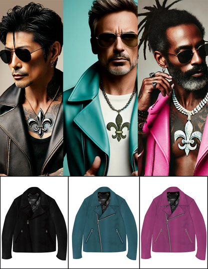 [Limited time fair discount 30% off] STREET COLORD DOUBLE BIKER JACKET