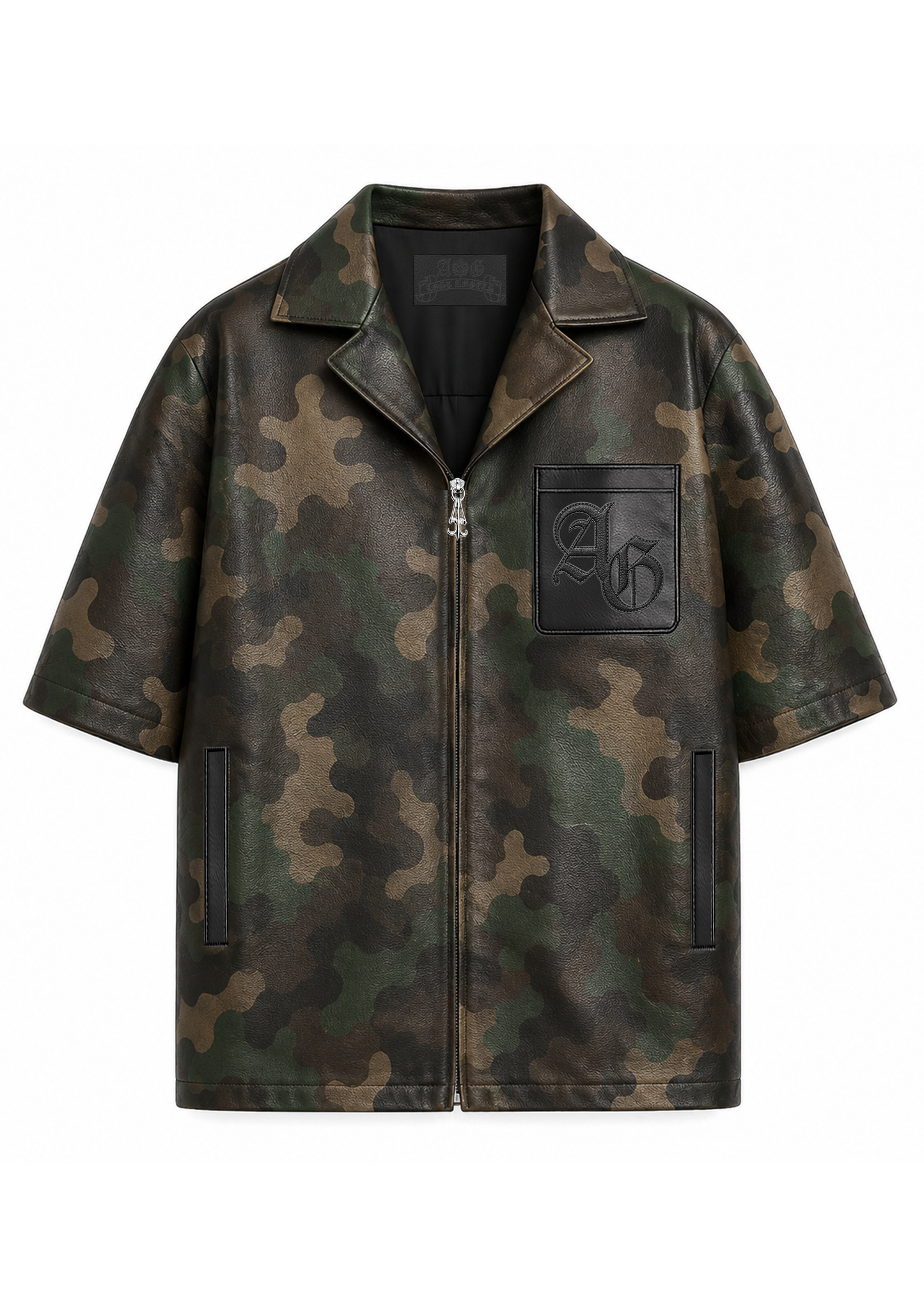 A&G【受注】CAMO  LEATHER SHORT SLEEVE/FDL