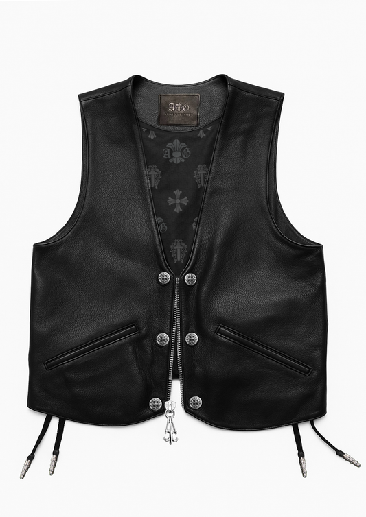 A&G【受注割引30%オフ対象】LEATHER VEST