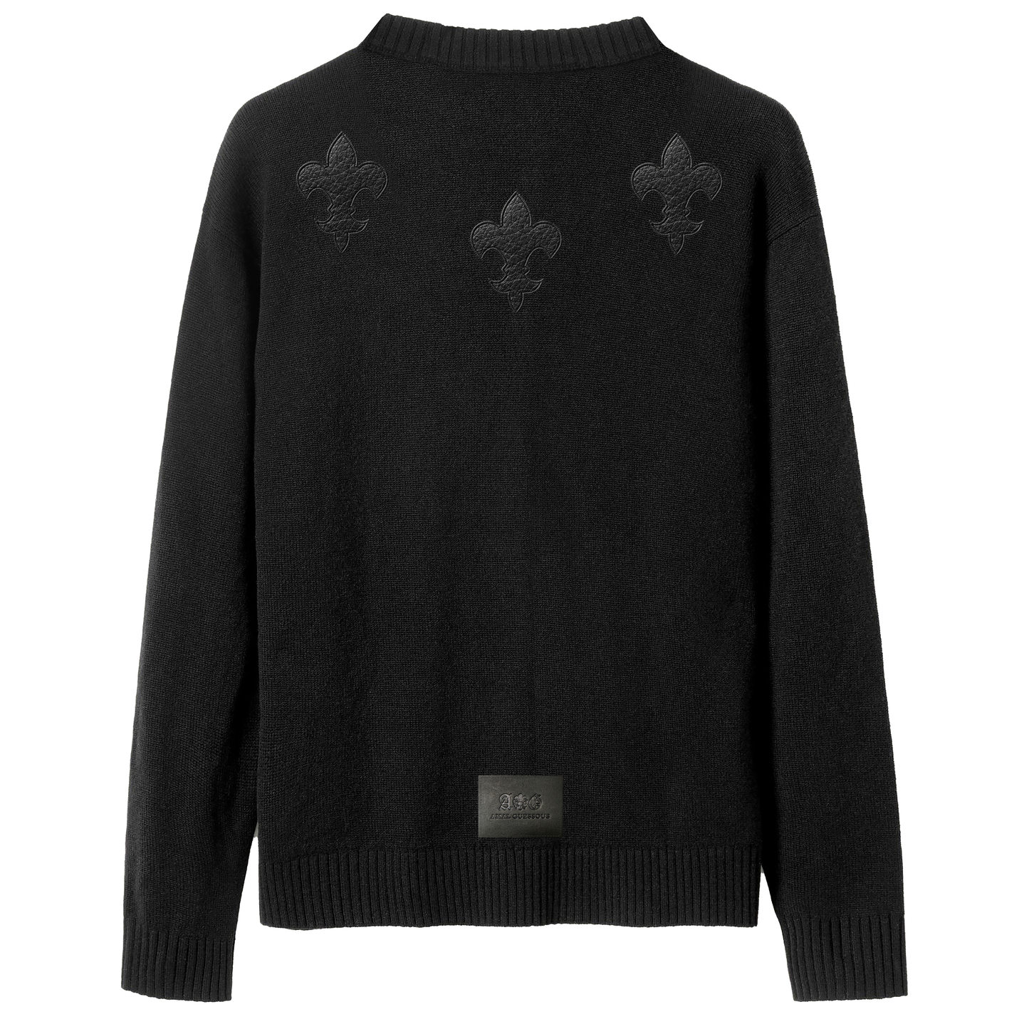 A&G【受注】CASHMERE&WOOL CREW NECK SWEATER FDL BLACK(LIMITED)