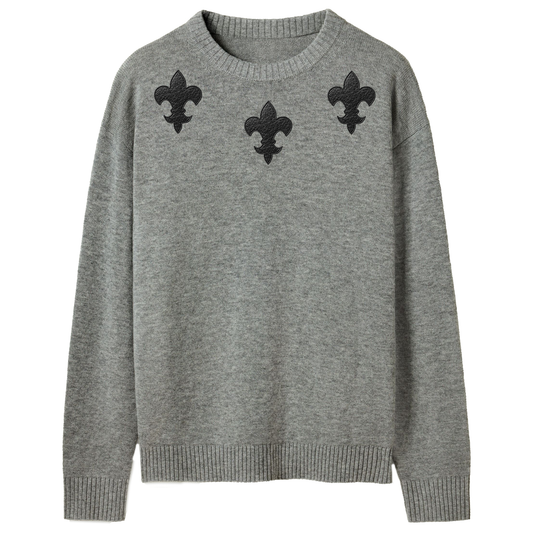 A&G【受注】CASHMERE&WOOL CREW NECK SWEATER FDL GRAY(LIMITED)