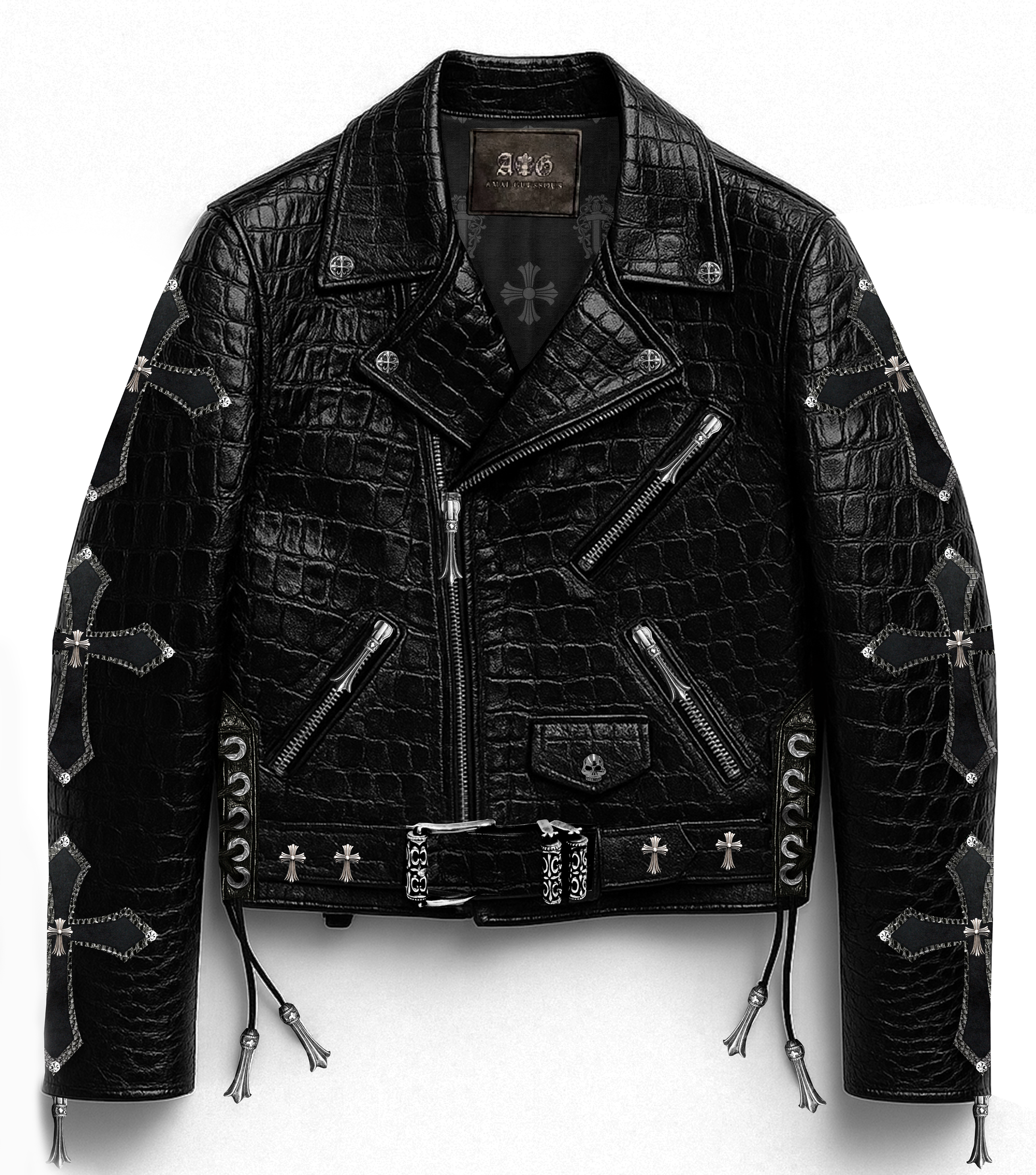 A&G【受注】A&G15th Crocodile Double Riders Jacket – AGTOKYO A&G【受注】A&G15th Crocodile Double Riders Jacket – AGTOKYO
