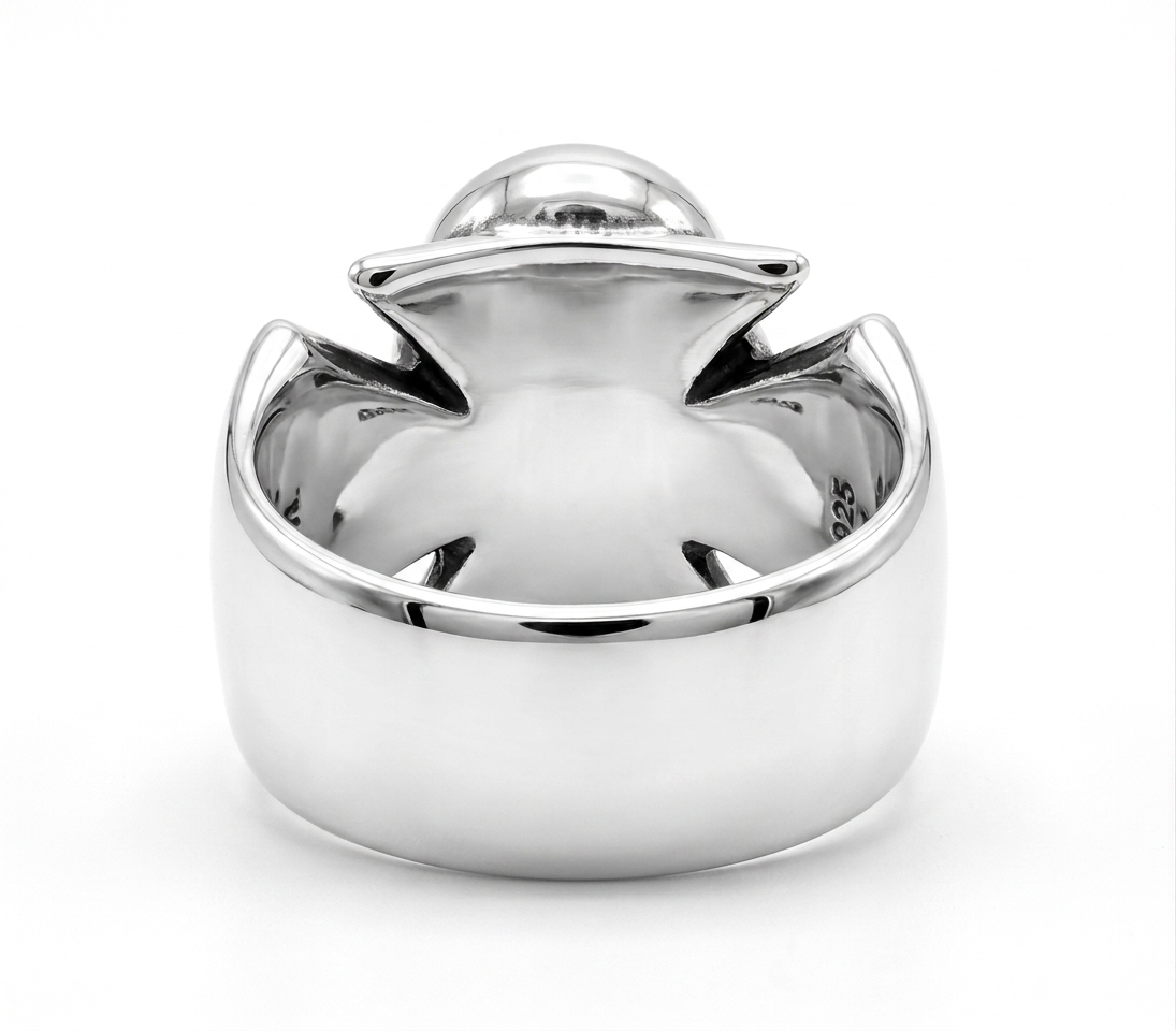 A&G【受注】CROSS SKULL RING