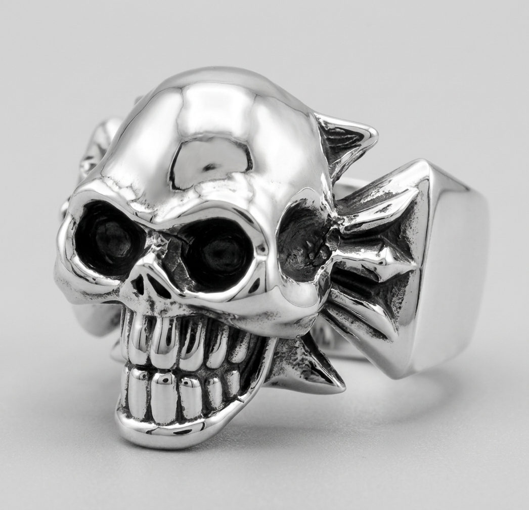 A&G【受注】CROSS SKULL RING