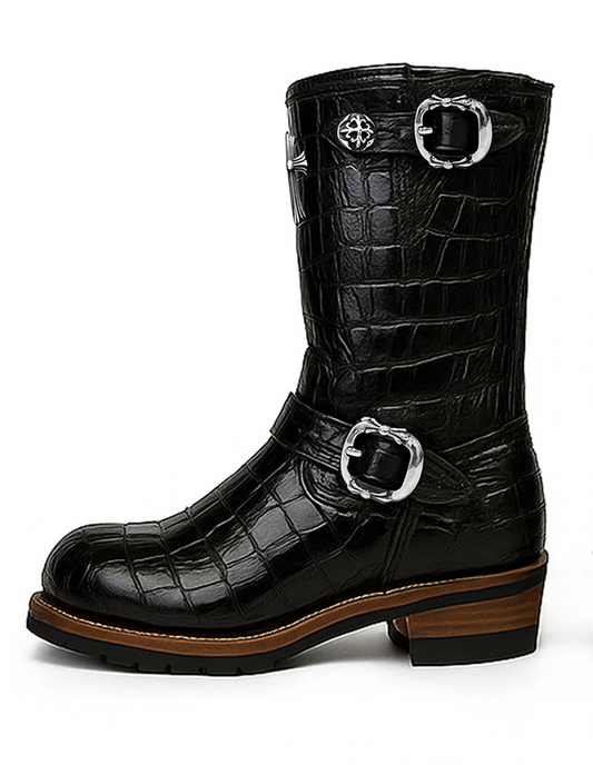 A&G【受注特別割引30%対象商品・限定各1】A&G JP15th 11inc ENGNNIR BOOTS CROCODILE