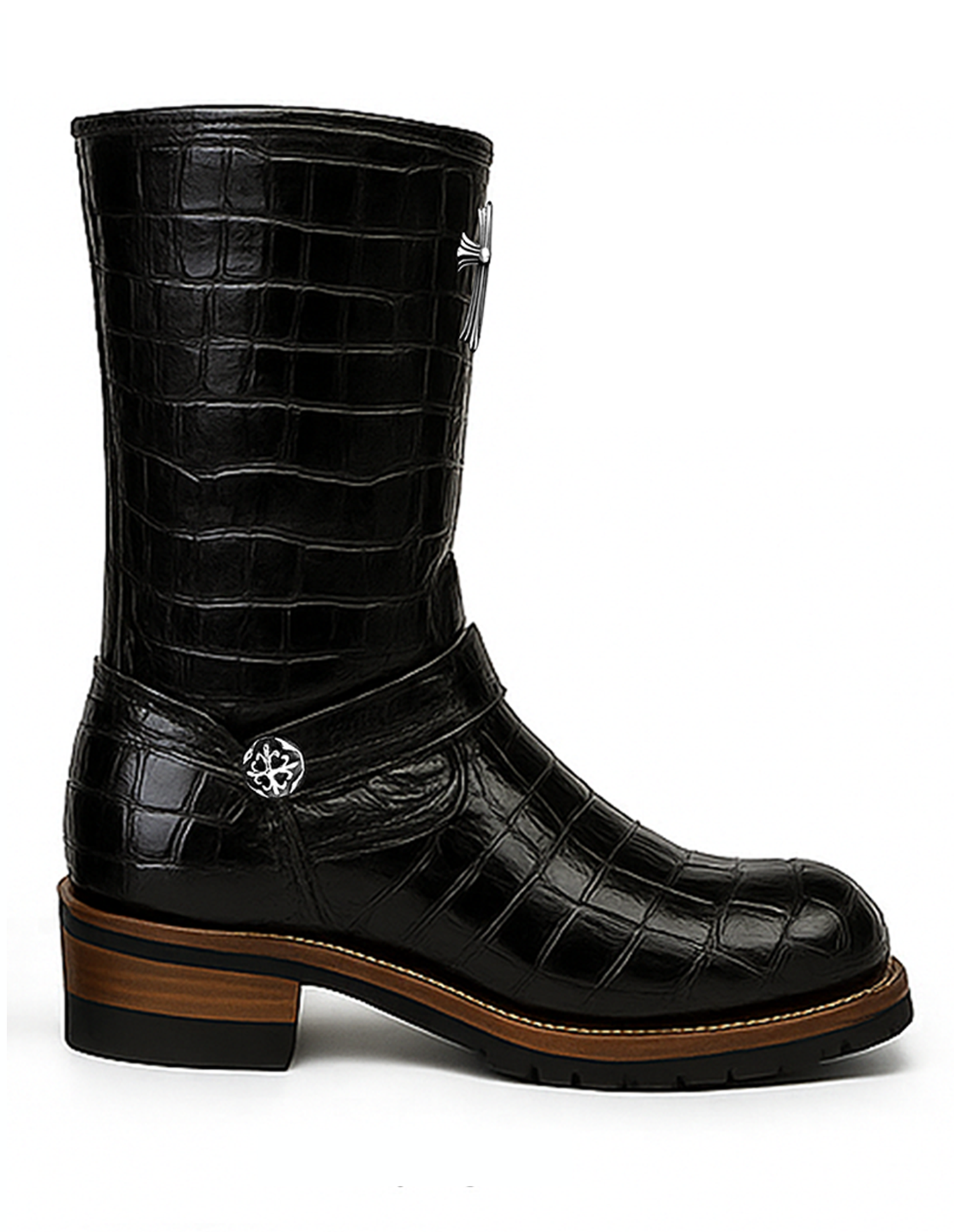 A&G【受注特別割引30%対象商品・限定各1】A&G JP15th 11inc ENGNNIR BOOTS CROCODILE