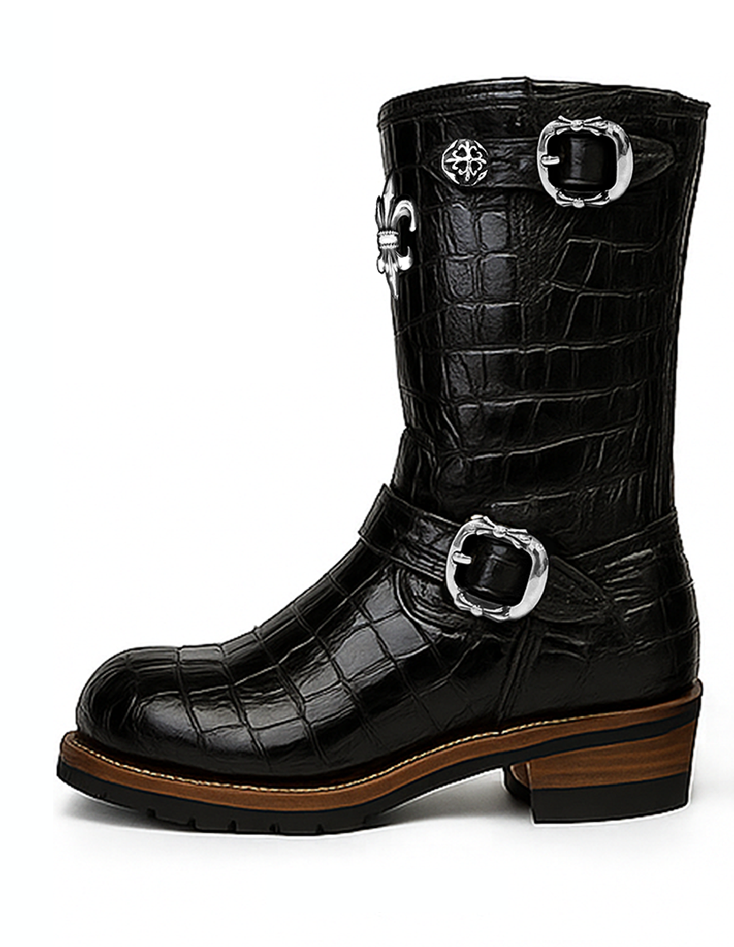A&G【受注特別割引30%対象商品・限定各1】A&G JP15th 11inc ENGNNIR BOOTS CROCODILE