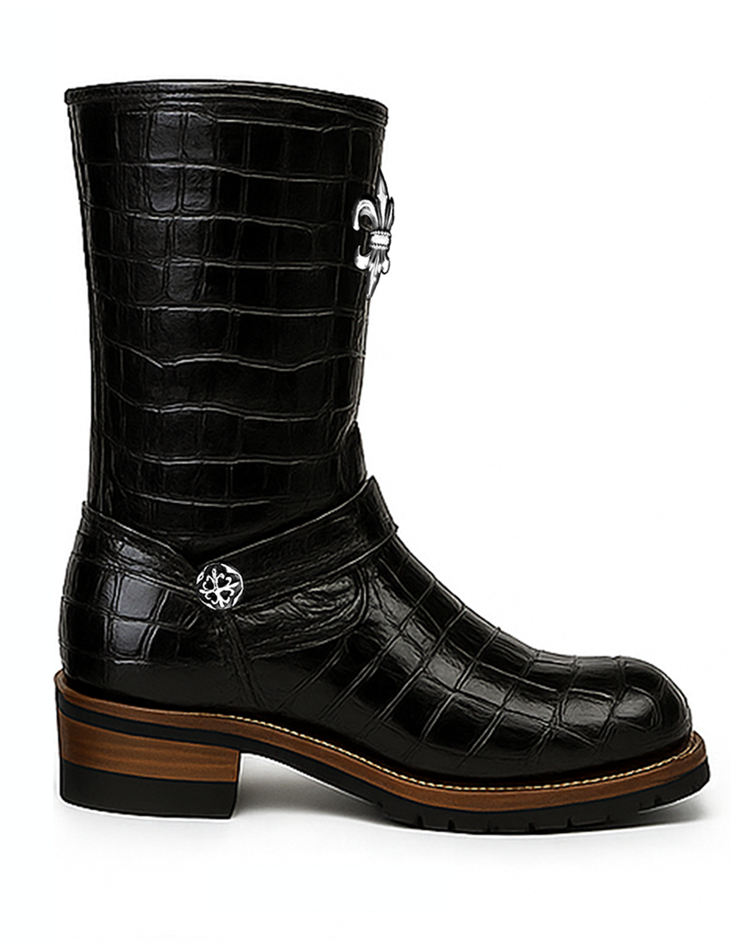 A&G【受注特別割引30%対象商品・限定各1】A&G JP15th 11inc ENGNNIR BOOTS CROCODILE