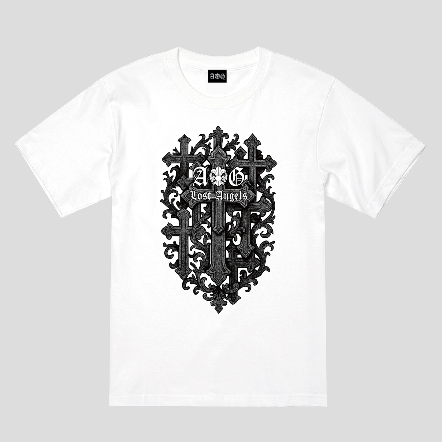 A&G新作GOTHIC CROSS/TEE/WHITE
