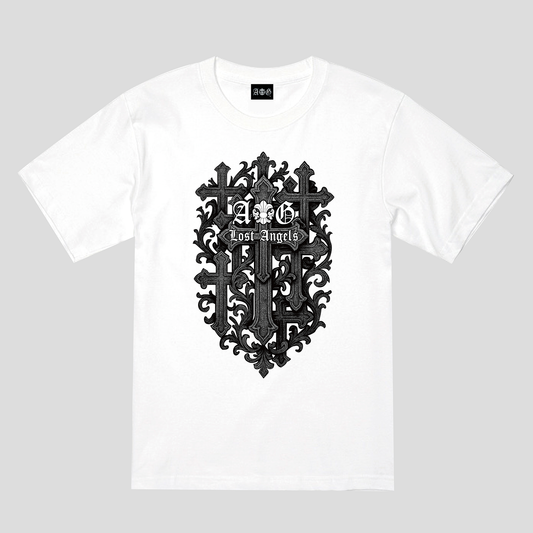 A&G新作GOTHIC CROSS/TEE/WHITE
