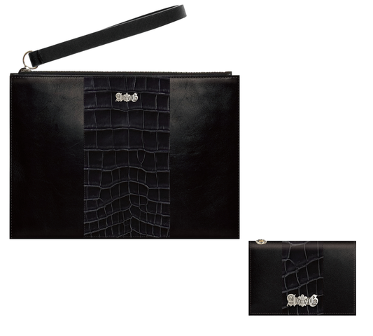 [Set Sale] [Pre-order] A&amp;G 15th Anniversary CROCODILE &amp; COW CLUTCH BAG &amp; MINI WALLET SET