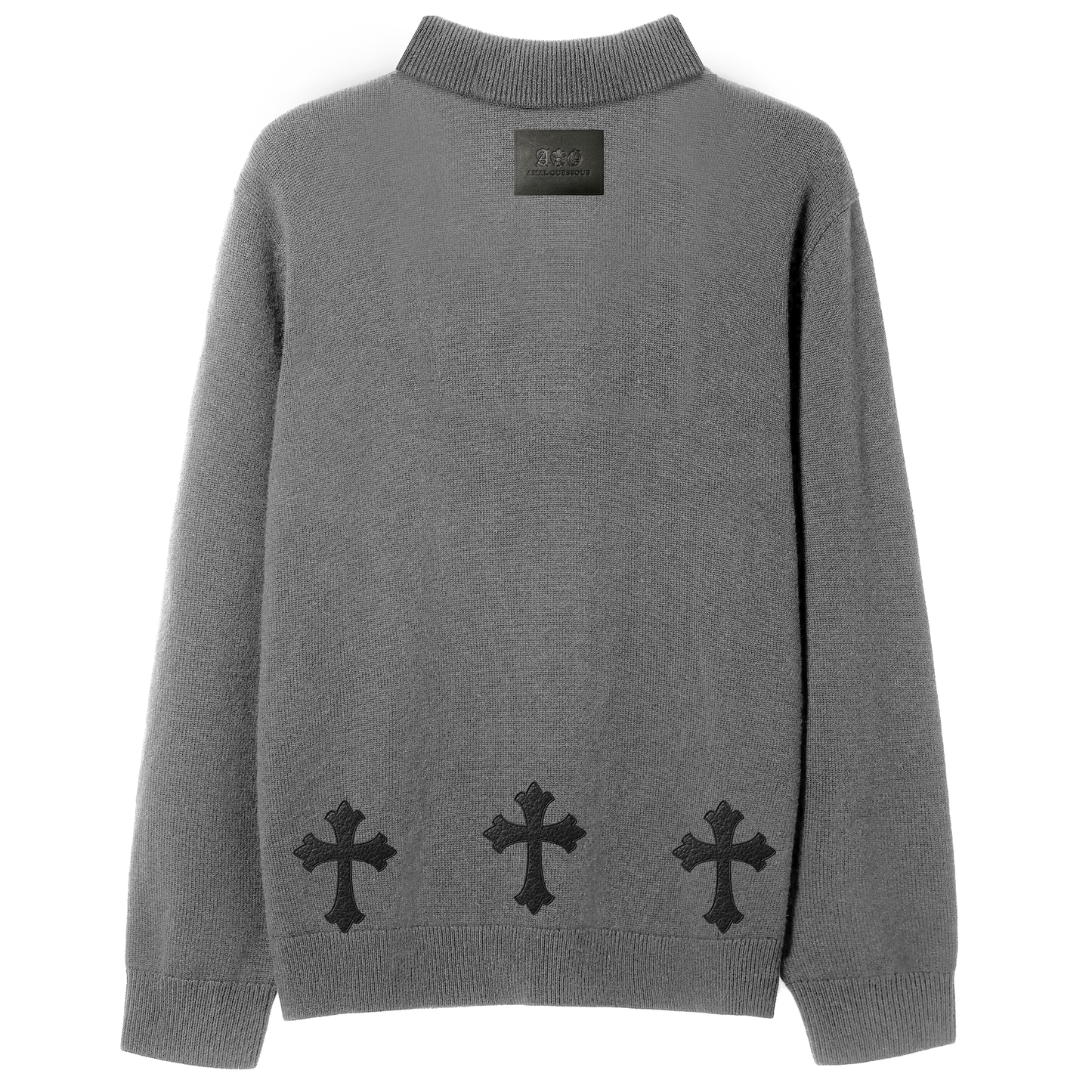 A&G【受注】CASHMERE&WOOL SV925ZIP SWEATER CROSS(LIMITED)