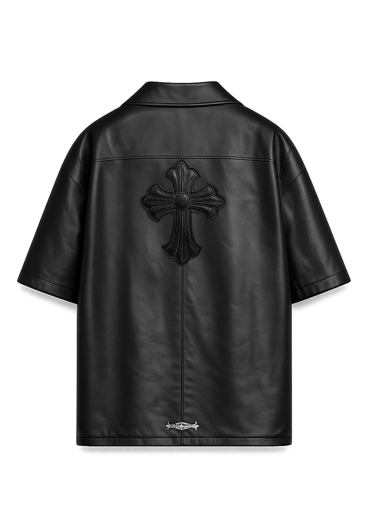 A&G【受注】LAMB  LEATHER SHORT SLEEVE/CROSS