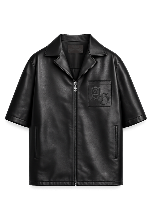 A&G【受注】LAMB  LEATHER SHORT SLEEVE/FDL