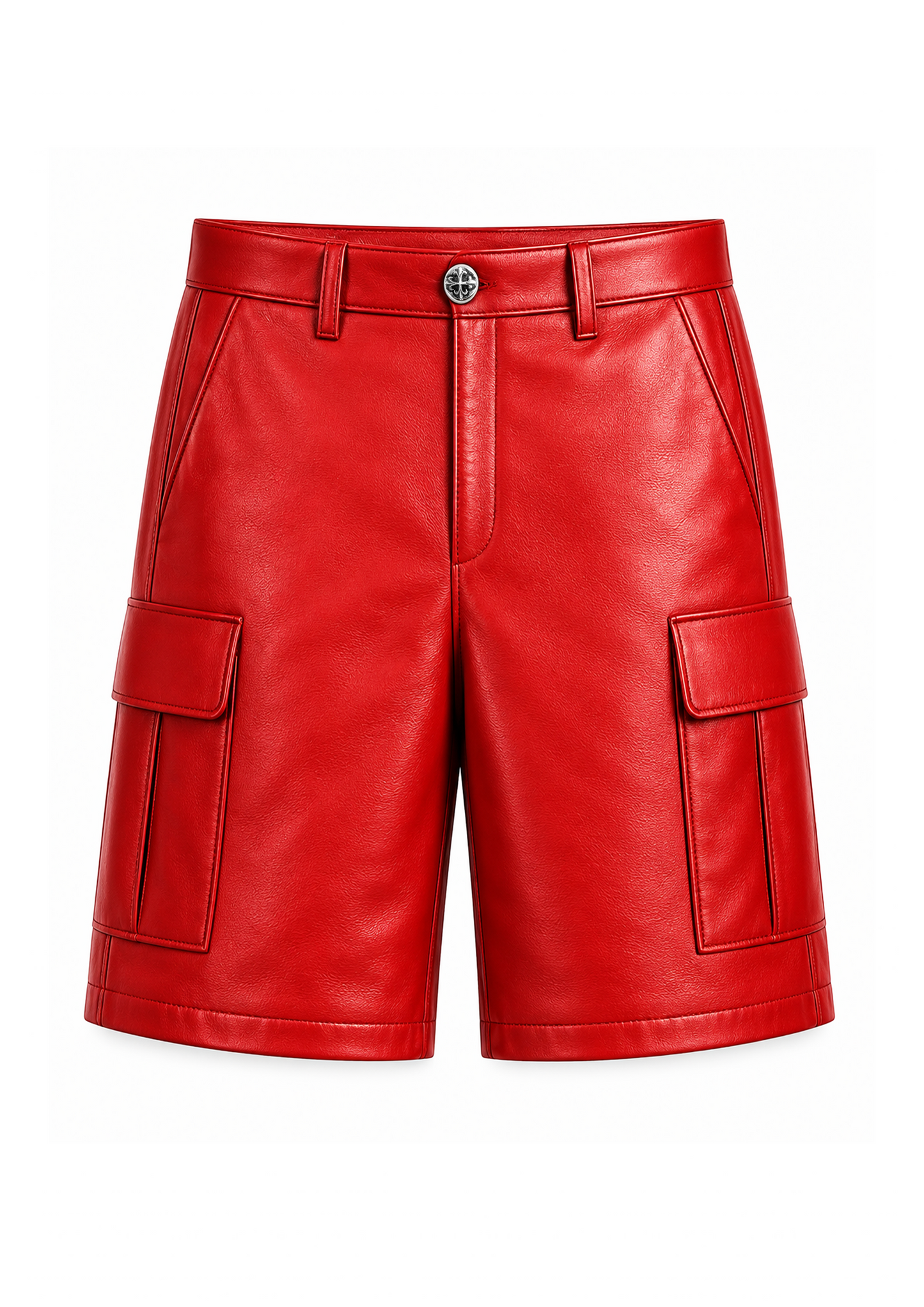 A&G【受注】 RED LEATHER SHORTS
