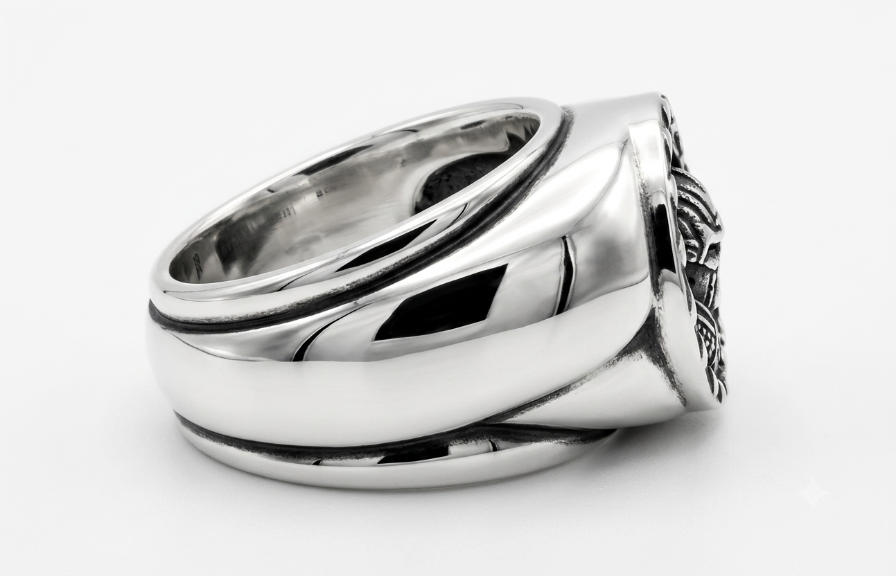 A&G【受注】MEDAL SKULL RING