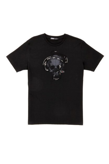 VIPER SKULL FULL CRYSTAL TEE/BLACK [Ships in 3 business days]