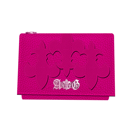 LEATHER MINI WALLET PINK