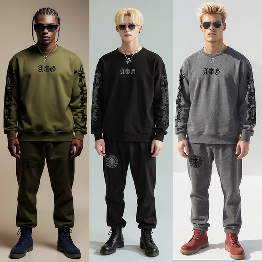 A&G 【受注先行予約セット特別割引34%オフ対象】SWEAT CREW NECK+PANTS SETUP