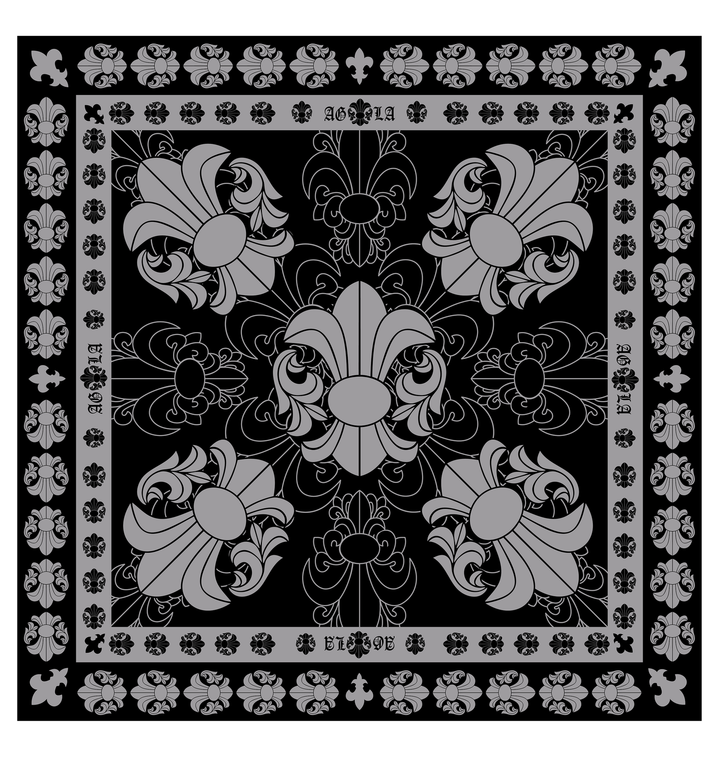 A&G SILK CHIFFON SCARF