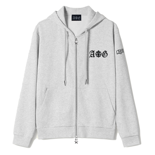 A&G【受注限定10着】SILK&COTTON HOODIE/GRAY