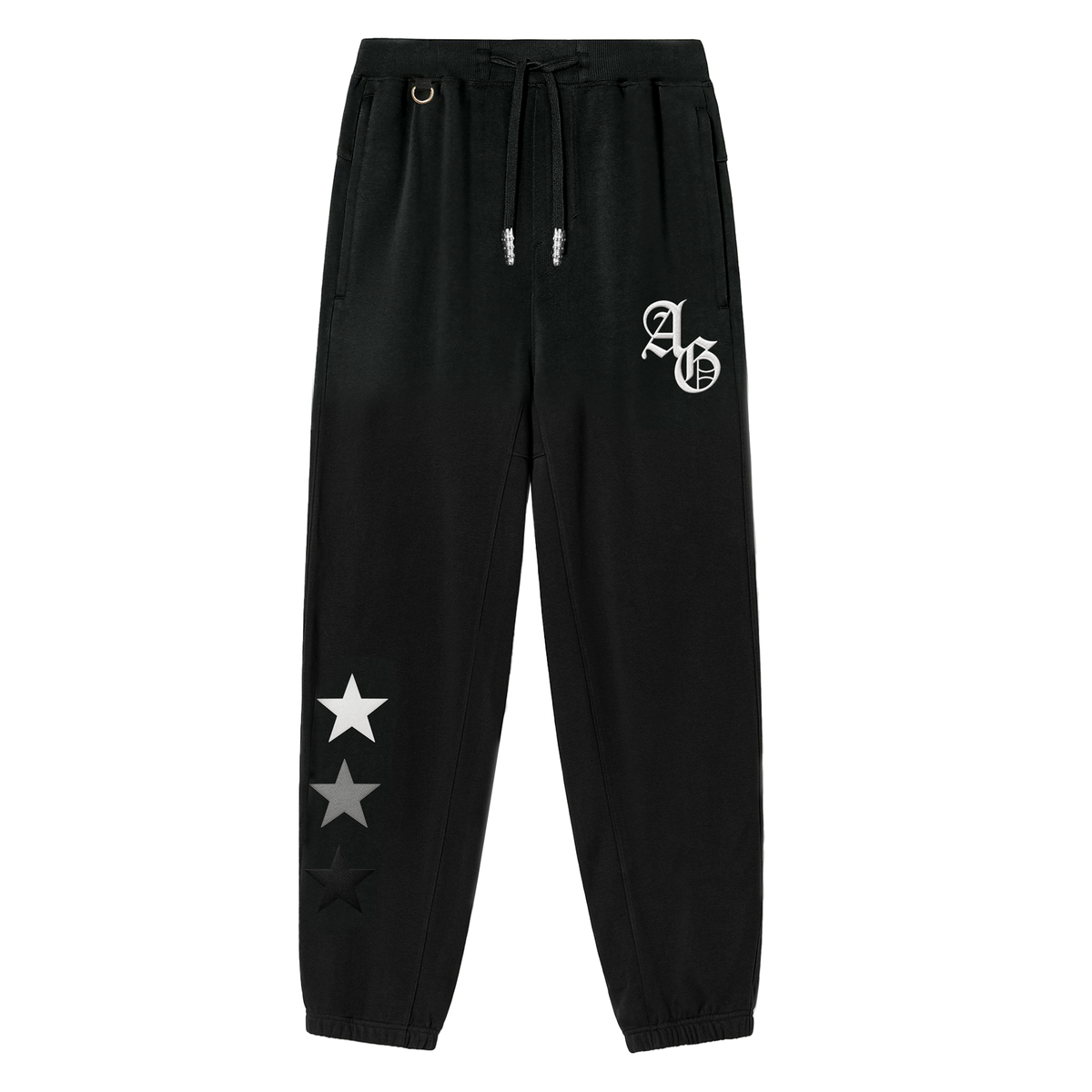 A&G【受注限定5着】SILK&COTTON PANTS/STAR/BLACK