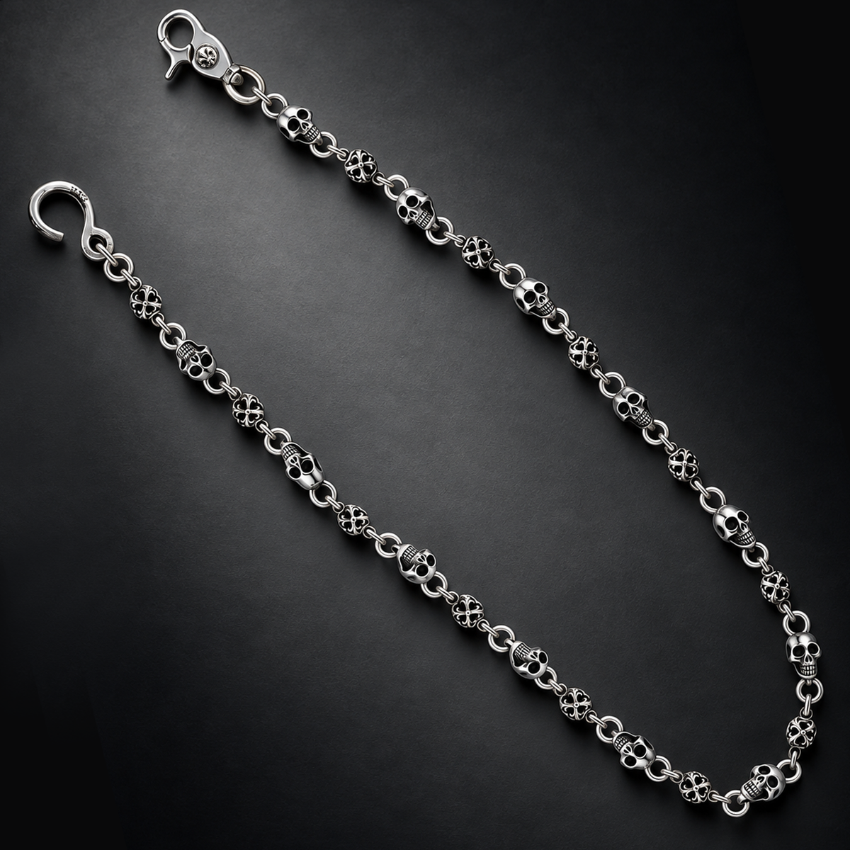 A&G【受注】SKULL&CROSS BALL WALLET CHAIN