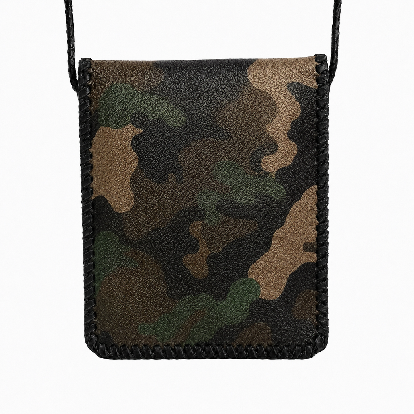 A&G【受注】 LEATHER SHOULDER MINI BAG/CAMO/BK SKULL