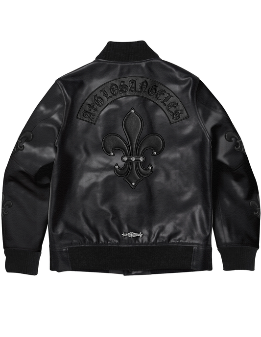 A&amp;G [Pre-order] FULL LEATHER FDL STADIUM JACKET 
