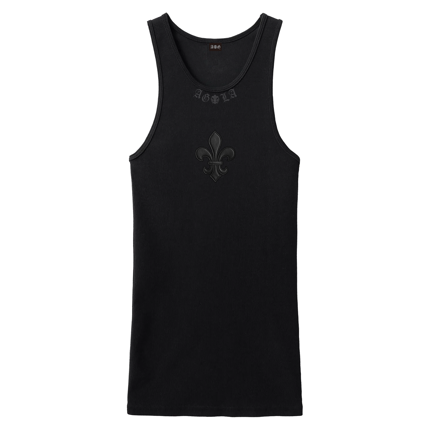 A&G【受注】LEATHER PATCH TANK FDL/BK/BK