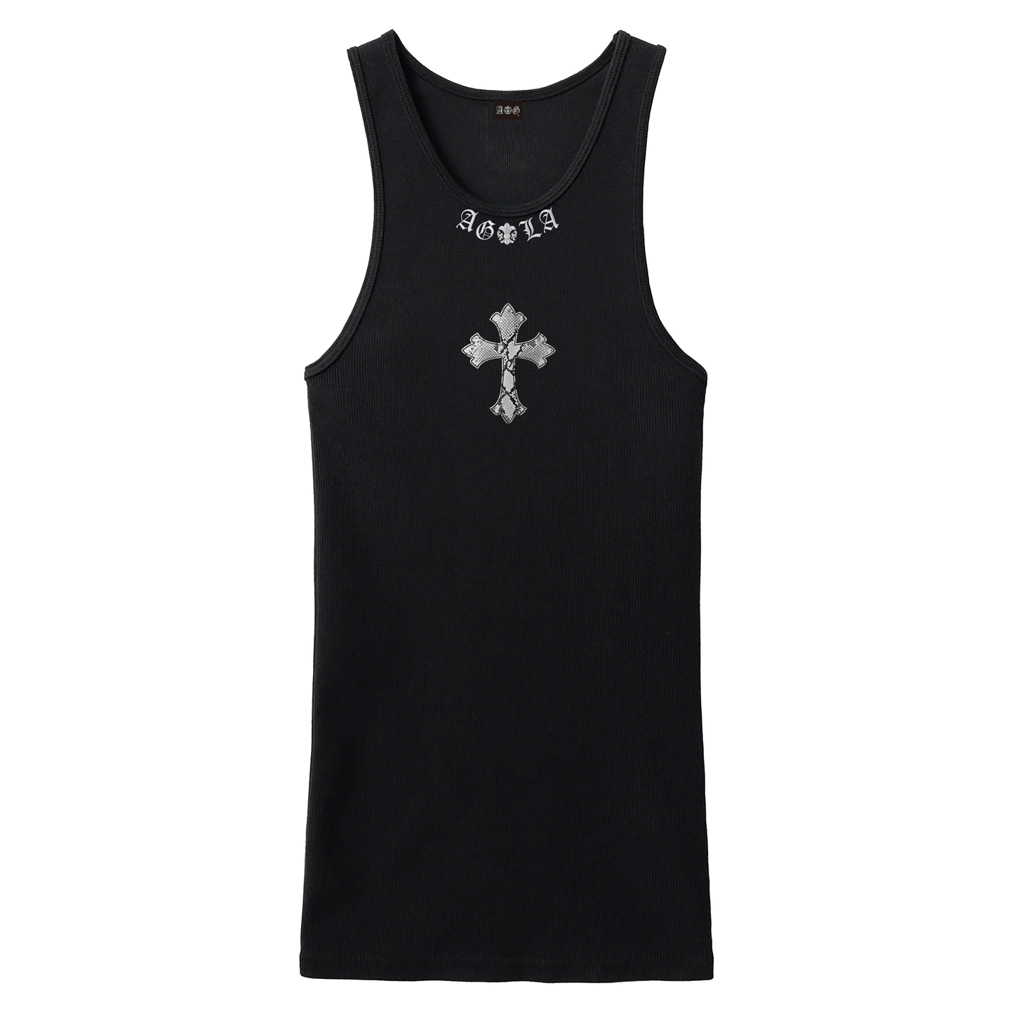 A&G【受注】LEATHER PATCH TANK FDL/BK/PYTHON