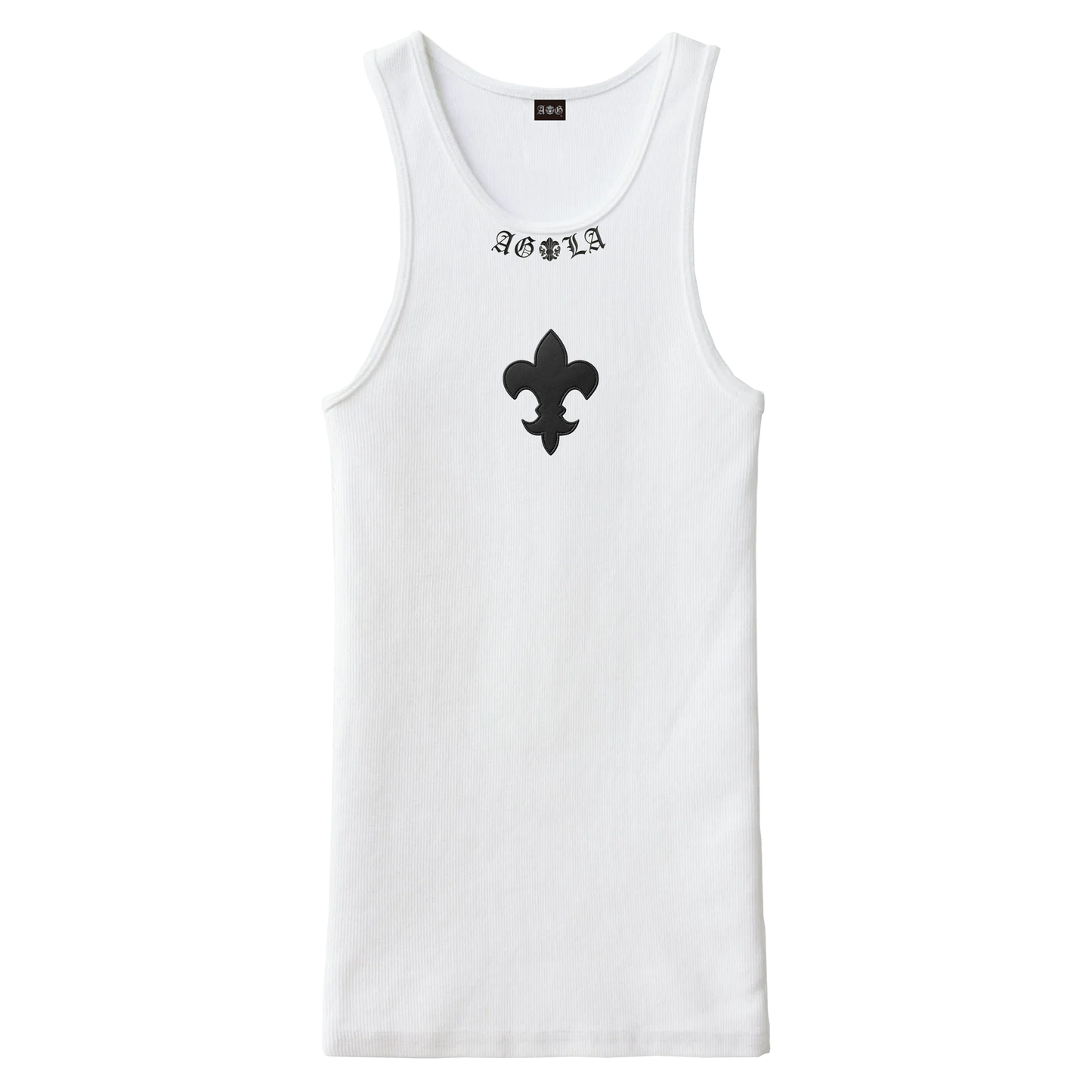 A&G【受注】LEATHER PATCH TANK FDL/WH
