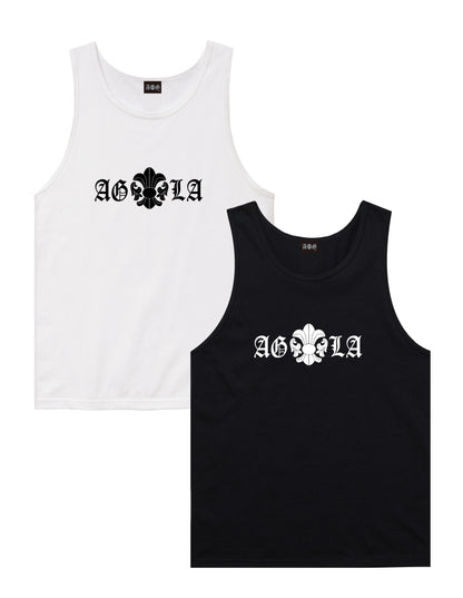 2in1AGLA TANK TOP/BLACK&amp;WHITE [Ships in 3 business days]