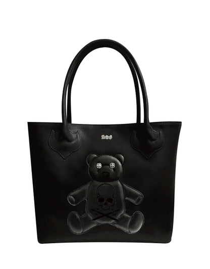 Leather tote bag BEAR